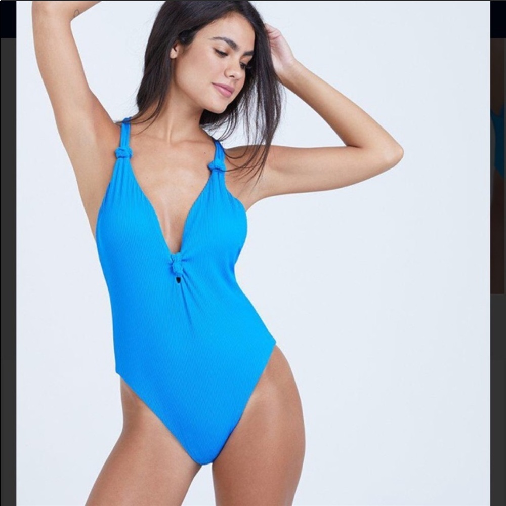 DOLCE VITA Knotted High Cut One Piece Swimsuit M